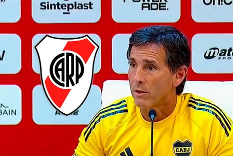 Claudio Úbeda palpitó el Superclásico en cancha de Boca. Claudio Úbeda palpitó el Superclásico en cancha de Boca.