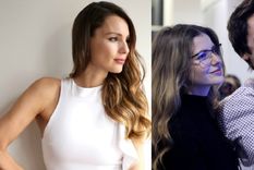 el cruce entre pampita y la china en un aeropuerto