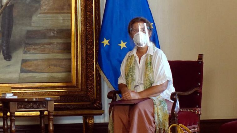 Embajadora de la Unión Europea en Venezuela, Isabel Brilhante Pedrosa. Foto: CancilleriaVE