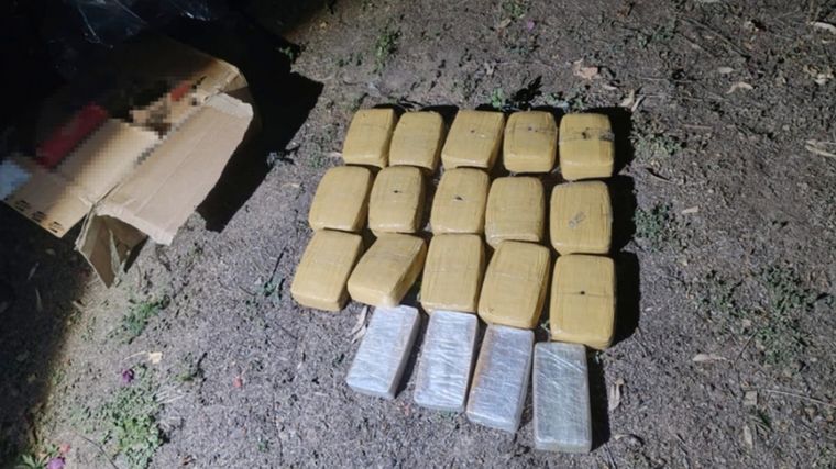 El descubrimiento ocurrió en las inmediaciones de un sector denominado “La Isla”. Foto: Gendarmería Nacional