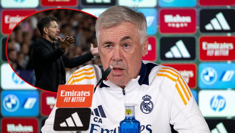 Ancelotti se mostró en desacuerdo con las declaraciones del Cholo Simeone. Foto: EFE