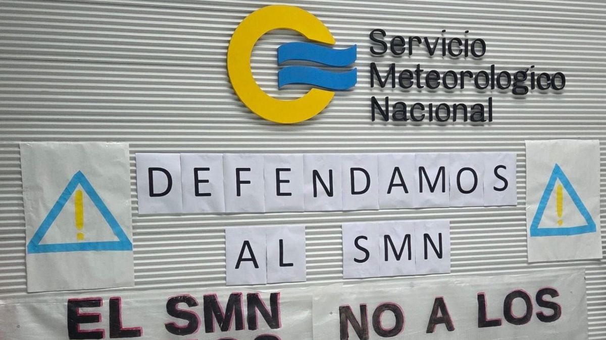Alerta roja: paro total en el Servicio Meteorológico Nacional ante la amenaza de despidos masivos