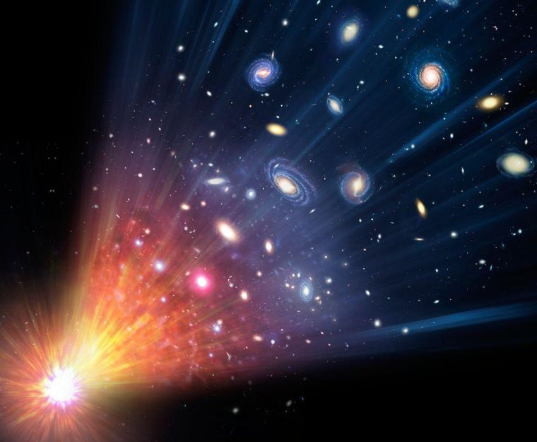Unos millones de años después del Big Bang, la luz empezó a iluminar el Universo. Unos millones de años después del Big Bang, la luz empezó a iluminar el Universo.