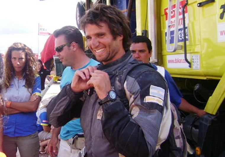 Patronelli, feliz después de ganar la 12º etapa. Foto: MDZ