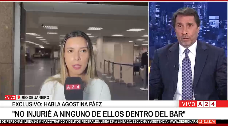 Polémico cruce entre Eduardo Feinmann y Agostina Páez. 