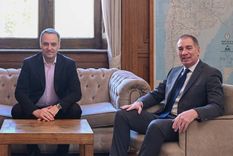 Manuel Adorni y Diego Santilli