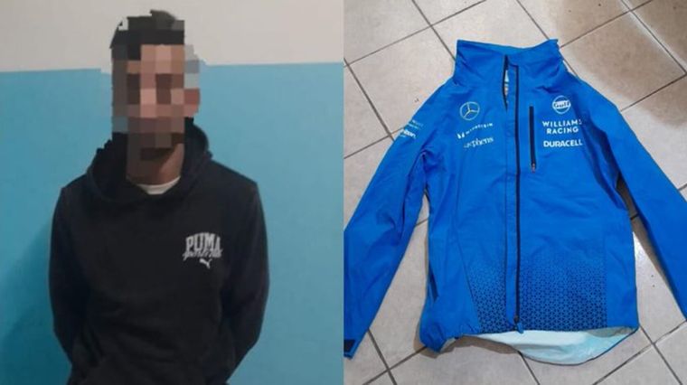 El suceso ocurrió en Ituzaingó, zona oeste. En la imagen, la campera de Franco Colapinto que le regaló a un fan.