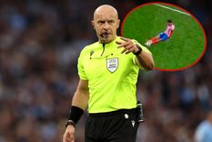 Marciniak explicó por qué anuló el penal de Julián Álvarez. Foto: UEFA y captura ESPN