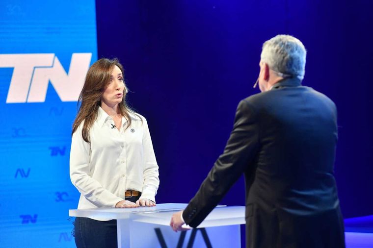 Victoria Villarruel y Agustín Rossi se volverán a cruzar las caras en un nuevo debate a vice Foto: Noticias Argentinas
