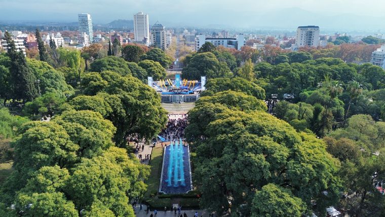 Imponente vista de la Ciudad de Mendoza. Foto: Prensa Ciudad de Mendoza