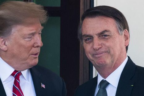 El presidente de Estados Unidos, Donald Trump, y Jair Bolsonaro, el expresidente de Brasil, tienen una relación estrecha. El presidente de Estados Unidos, Donald Trump, y Jair Bolsonaro, el expresidente de Brasil, tienen una relación estrecha.