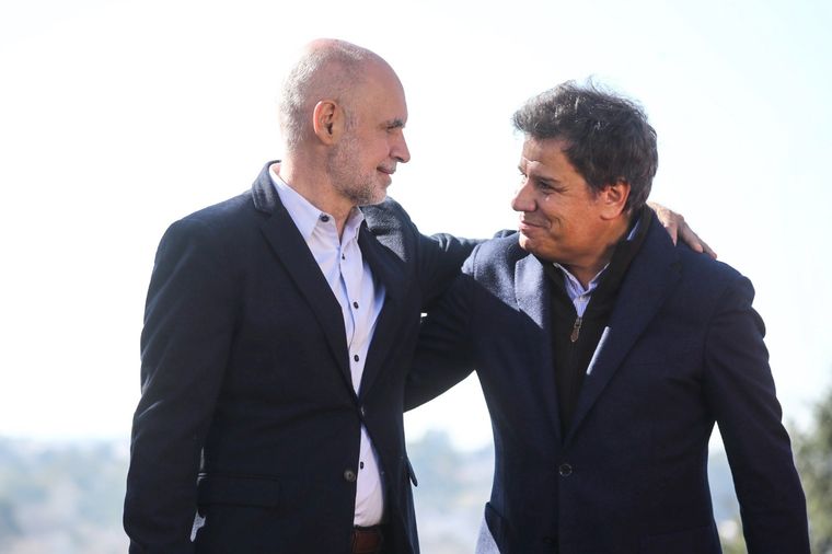 Apoyo Horacio Rodríguez Larreta junto a Facundo Manes Foto: Twitter Rodríguez Larreta