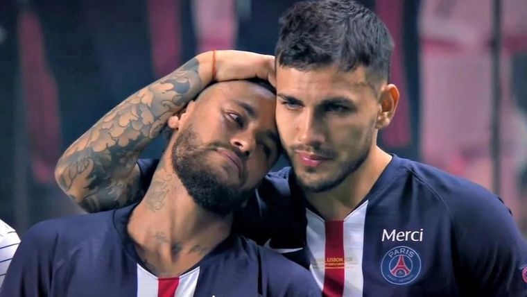 Leandro Paredes y Neymar, juntos en PSG