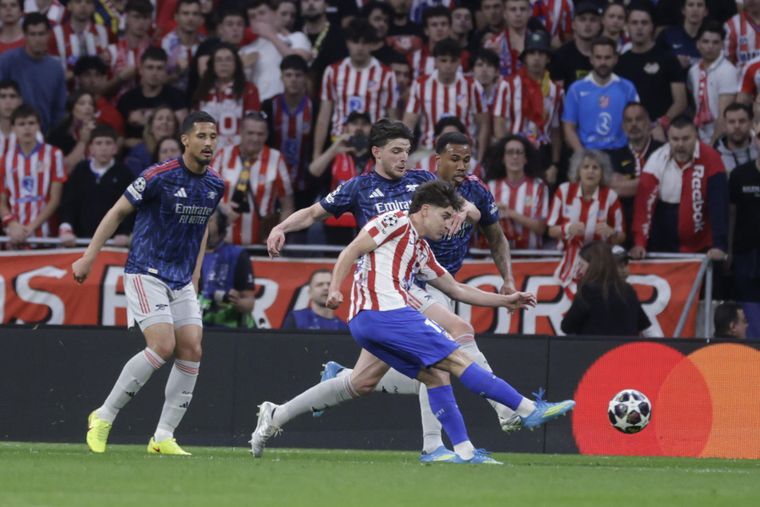 Atlético de Madrid vs. Arsenal, por la semifinal de la Champions.&nbsp;