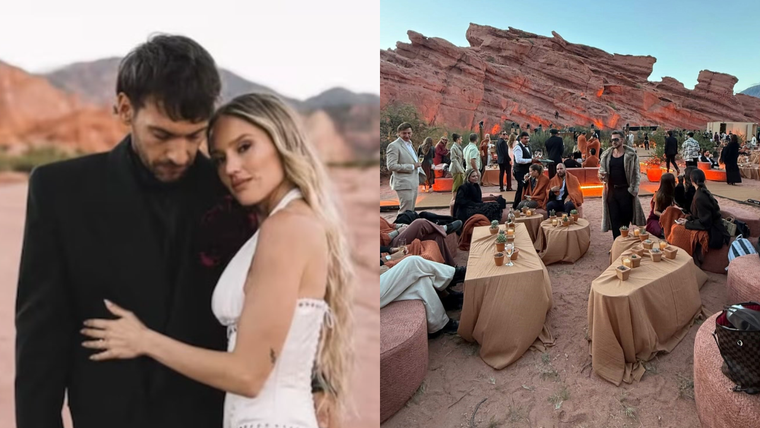 Nicole Pocoví&nbsp;y&nbsp;Federico Maran&nbsp;se casaron en la Reserva Natural de la Quebrada de las Conchas, en Salta.&nbsp;