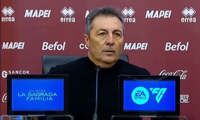 El DT se sinceró en conferencia de prensa. Foto: archivo