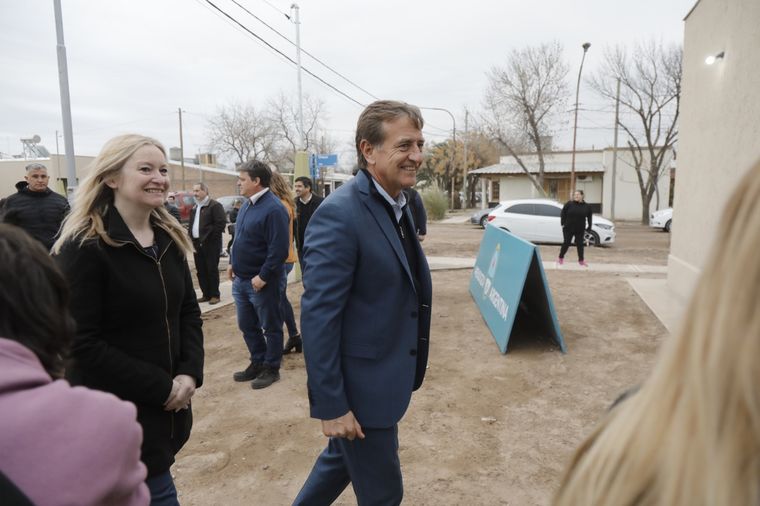 El gobernador estuvo en Alvear este miércoles. Foto: Mendoza Gobierno.