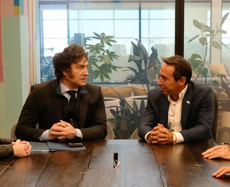 Javier Milei y Marcos Galperín Foto: Prensa Presidencia