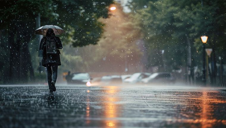 El alerta indica que las tormentas pueden estar acompañadas de caída de granizo Foto: Imagen generada con IA