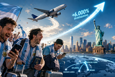 La locura por Argentina en la final del Mundial disparó los precios de los pasajes.