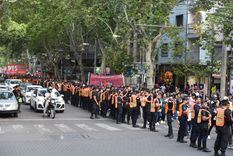 Así fue el panorama en el Centro mendocino en medio de una concurrida protesta Foto: Maximiliano Ríos/MDZ