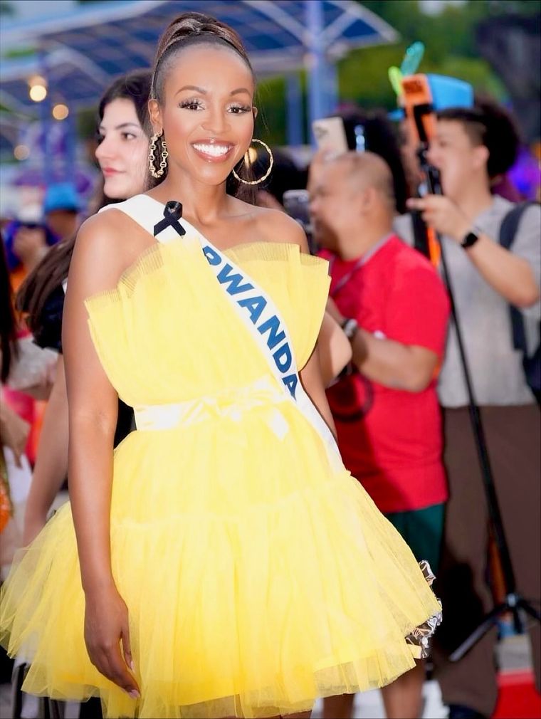 Solange Tuyishime, representante de Ruanda en Miss Universo 2025. Solange Tuyishime, representante de Ruanda en Miss Universo 2025.