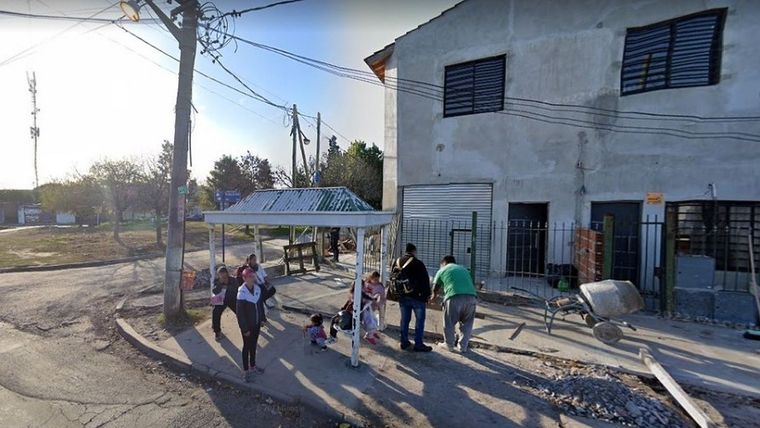 El lugar donde el chico fue baleado