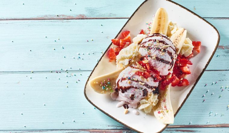 Receta de helado de banana con chocolate Receta de helado de banana con chocolate