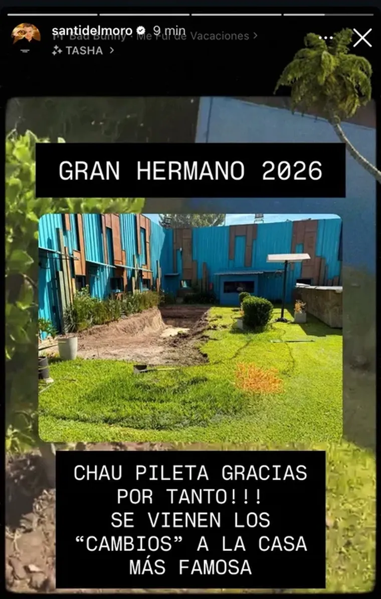 La modificaci&oacute;n en el jard&iacute;n de la casa de Gran Hermano.