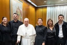 Mariel Fernández junto al Papa Francisco Mariel Fernández junto al Papa Francisco