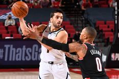 Campazzo en acción ante Portland. Foto: NBA Latam