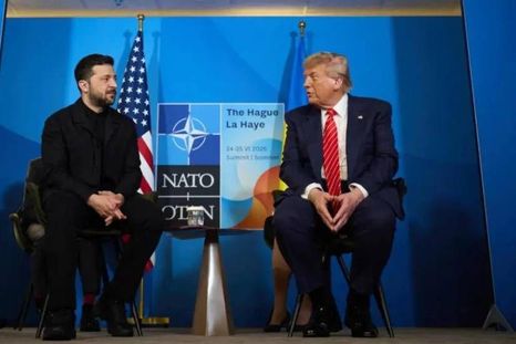 El presidente de Ucrania, Volodymyr Zelensky, se reunió con el presidente estadounidense Donald Trump en la cumbre de la OTAN en junio. El presidente de Ucrania, Volodymyr Zelensky, se reunió con el presidente estadounidense Donald Trump en la cumbre de la OTAN en junio.