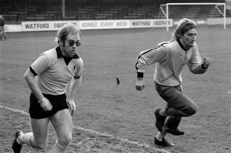 Elton y Rod, fanáticos del fútbol. Elton y Rod, fanáticos del fútbol.