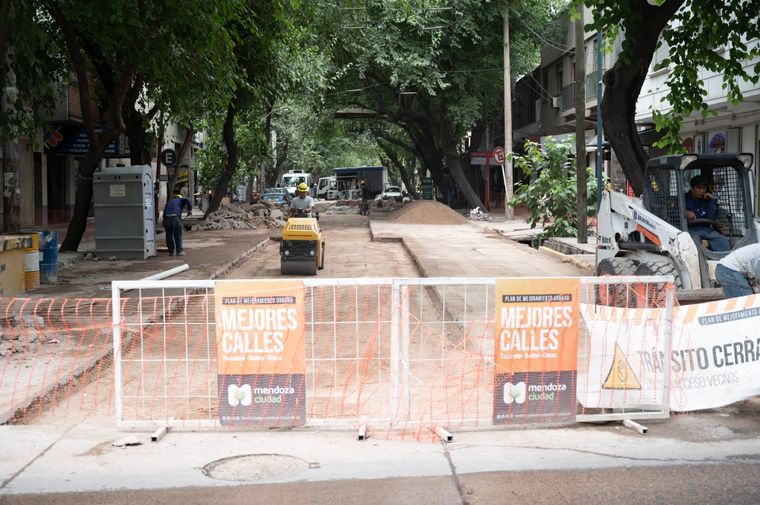 El tránsito se verá afectado especialmente en calle San Juan Foto: Ciudad de Mendoza