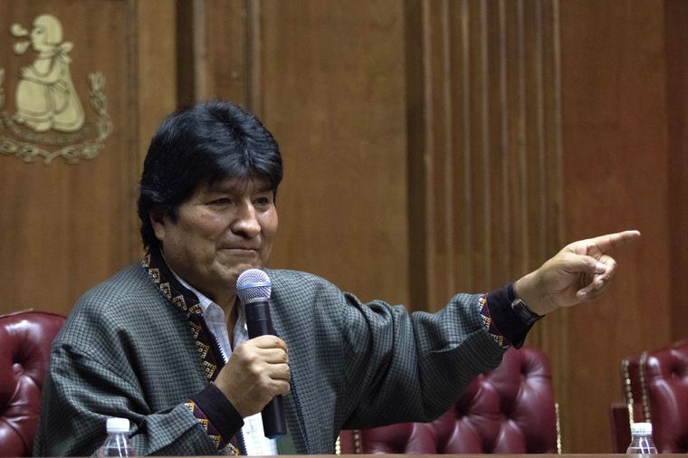 Morales llegó al país el viernes.
