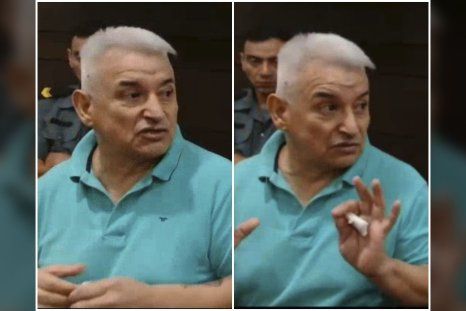 Díaz Vílchez durante su exposición en el juicio por el presunto femicidio de Ivana Molina. Díaz Vílchez durante su exposición en el juicio por el presunto femicidio de Ivana Molina.