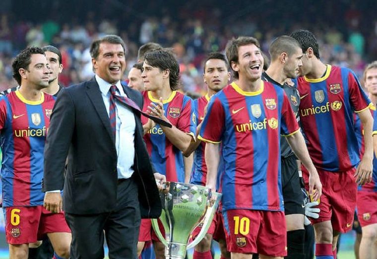 Laporta y Leo Messi compartieron los años dorados del Barça