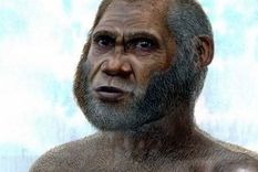 Recreación de un individuo de la especie humana en la Edad de Piedra. Foto: Efe.