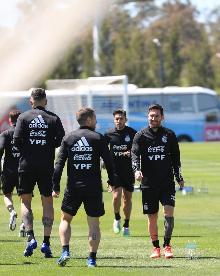 Lionel Messi entrenamiento Foto: Instagram Lionel Messi