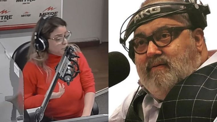 Marina Calabró y Jorge Lanata, irónicos con un programa que estrenará El Nueve Foto: Captura de video Rädio Mitre