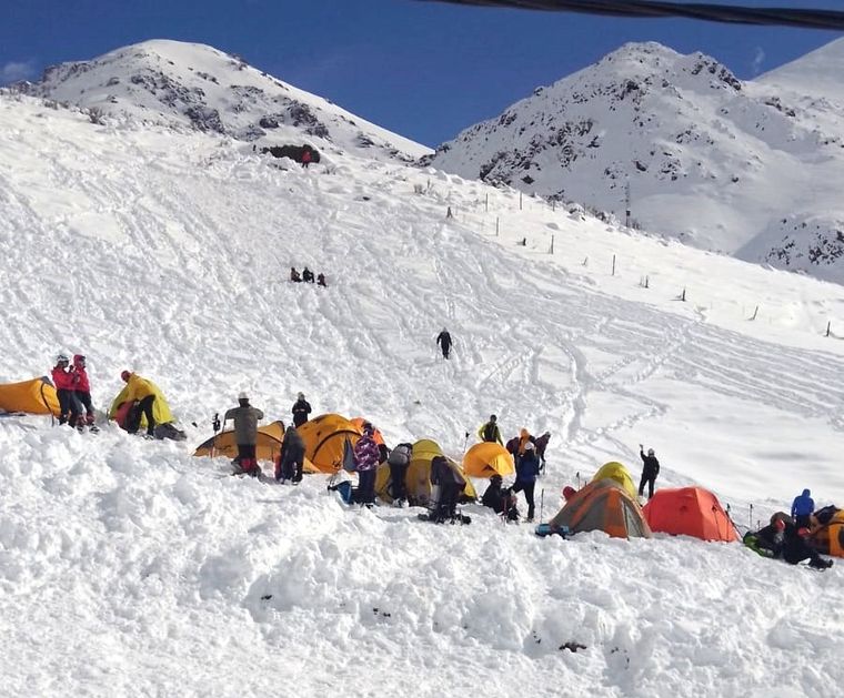 Los montañistas quedaron atrapados debido a las intensas nevadas.&nbsp;
