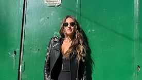 Pampita demostró cómo llevar el cuero con onda.