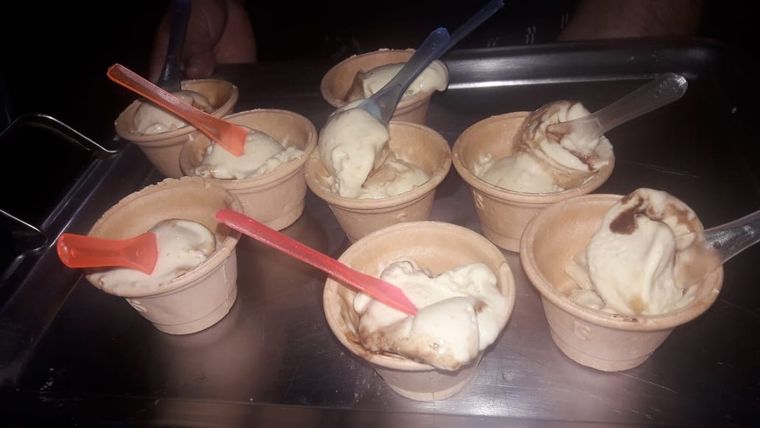 Helado de camote