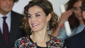 Una chaqueta de Zara, otra chaqueta étnica comodín de Letizia. Foto: Instagram.