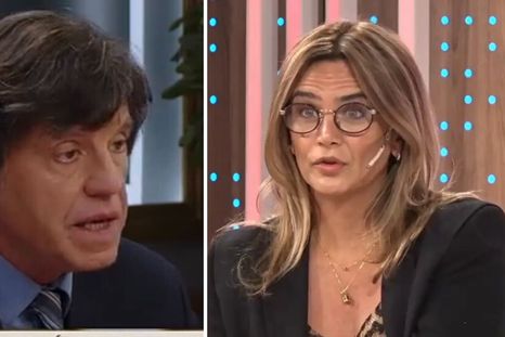 Amalia Granata reaccionó con total complicidad ante el pícaro comentario de su ex durante la entrevista. / Capturas de pantalla TV Eltrece Amalia Granata reaccionó con total complicidad ante el pícaro comentario de su ex durante la entrevista. / Capturas de pantalla TV Eltrece