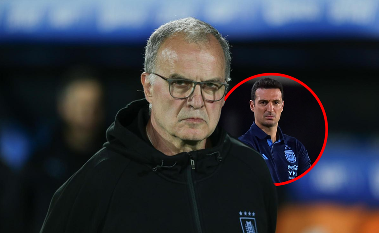 Bielsa y los elogios a Scaloni. Foto: MDZ