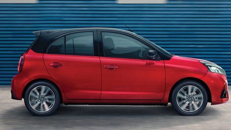 El March tiene una longitud de 3,82 metros Foto: Nissan