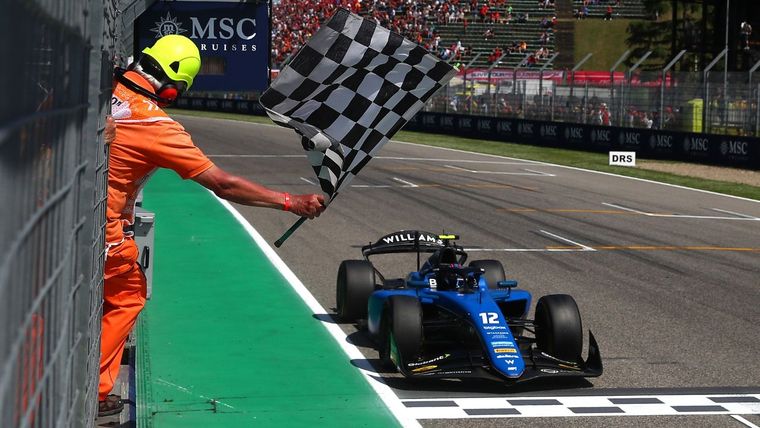 Colapinto esta viviendo un fin de semana muy especial en Imola. Foto: @Formula2