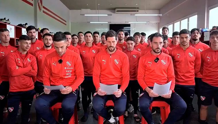 El plantel de Independiente se pronunció tras el escandaloso fallo de Conmebol.