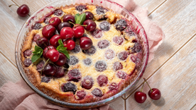 Clafoutis de cereza casero: una receta sencilla y deliciosa Foto: Shutterstock